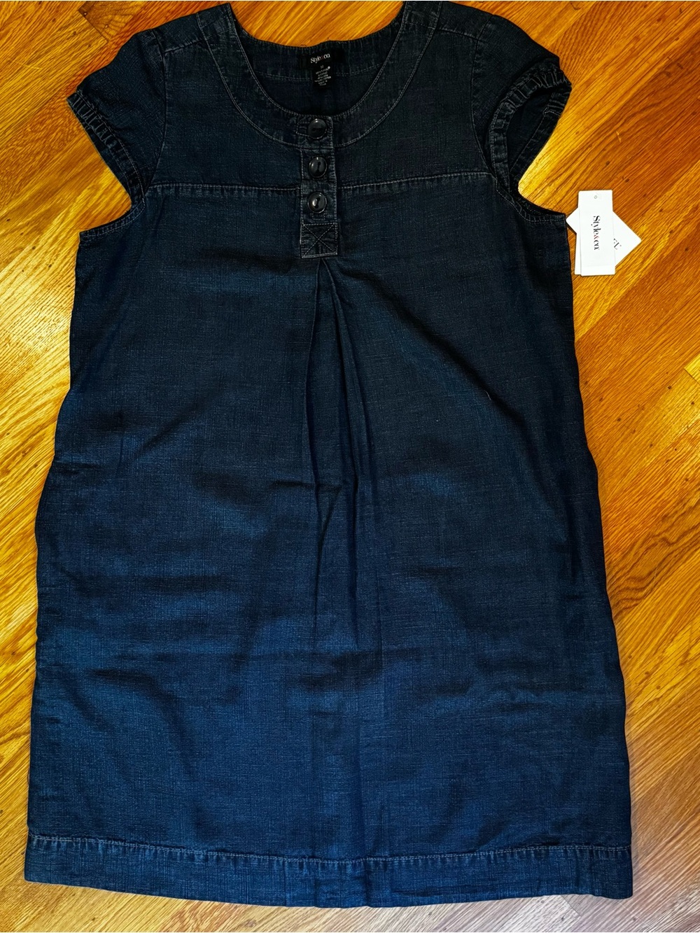 Style & Co Denim Tencel Shift, sz 14